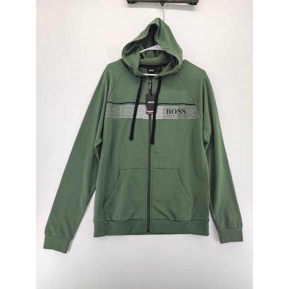 Hugo Boss Men's Green Full Zip Track Jacket Size S - Picture 2 of 11